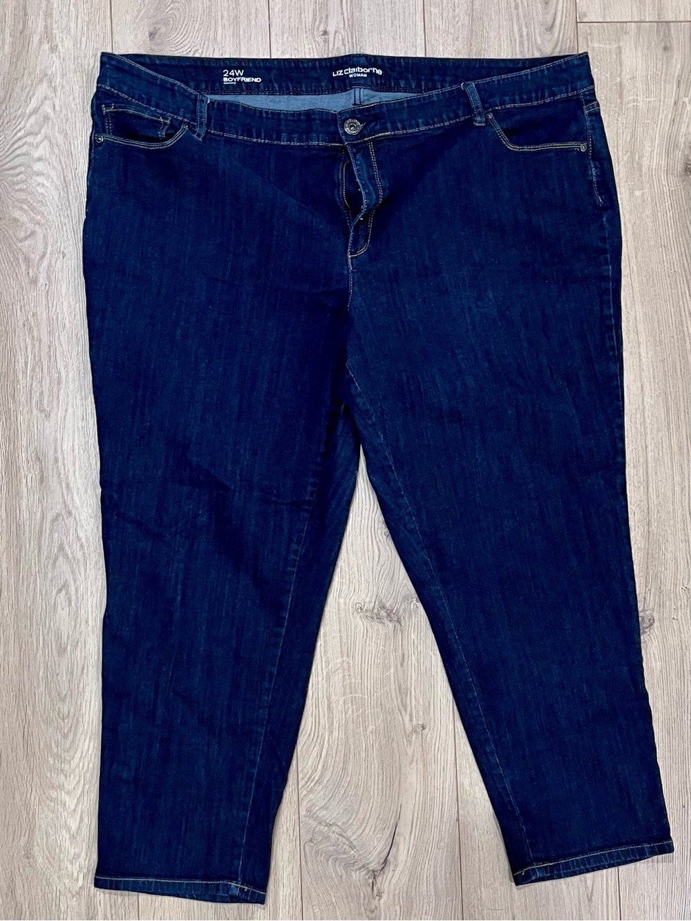 Liz Claiborne Dark Indigo Ankle Jeans Women’s Plus 24W